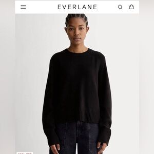 Everlane The Boxy crew in cashmere